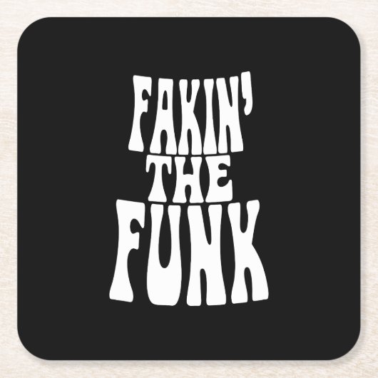 Fakin' der Funk Rechteckiger Pappuntersetzer (Vorderseite)