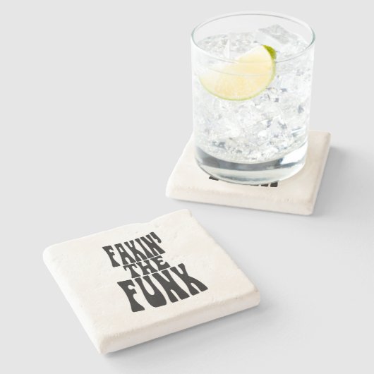 Fakin 'the Funk Steinuntersetzer (Seitenansicht)
