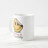 Faking It Gracefully | Selbstbewusster Überlebensh Kaffeetasse (Vorderseite Links)