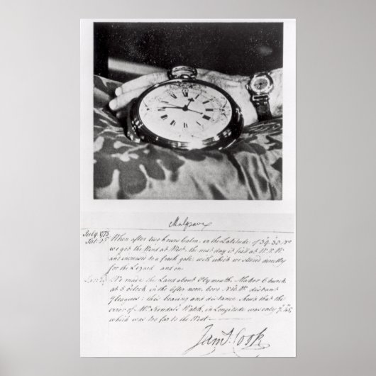 Faksimile des Pocket Chronometers Poster (Vorne)