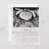 Faksimile des Pocket Chronometers Postkarte (Vorne/Hinten)