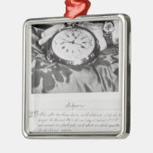 Faksimile des Taschen-Chronometers Ornament Aus Metall (Links)