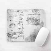 Faksimile einer Seite vom Kodex Arundel Mousepad (Mit Mouse)