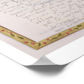 Faksimile eines Schreibens von Elizabeth I. an Fra Poster (Ecke)