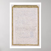 Faksimile eines Schreibens von Elizabeth I. an Fra Poster (Vorne)