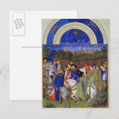 Faksimile vom Mai: Kurze Zahlen zum Pferderücken Postkarte (Vorne/Hinten)