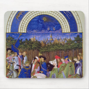 Faksimile von Mai: Höfische Zahlen zu Pferd Mousepad