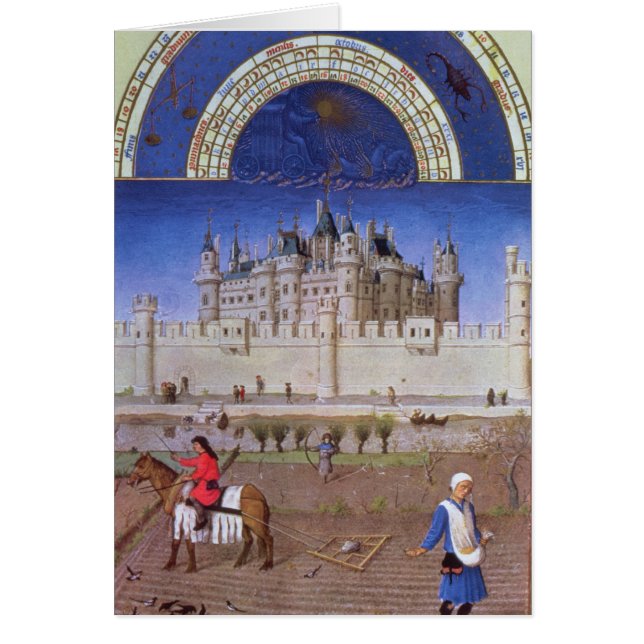 Faksimile von Oktober: Säen des Winterkornes (Vorne)