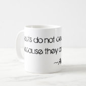 "Fakten" Aldous Huxley Zitat Kaffeetasse (Vorderseite Links)