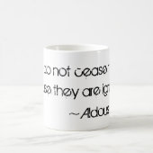 "Fakten" Aldous Huxley Zitat Kaffeetasse (Mittel)