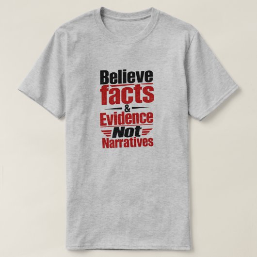 "Fakten & Beweise" T-Shirt (Design vorne)