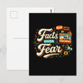 Fakten statt Angst Postkarte (Vorne/Hinten)