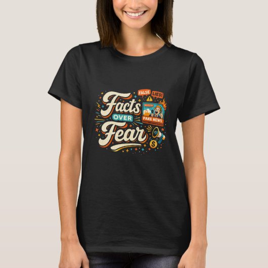 Fakten statt Angst T-Shirt (Vorderseite)