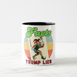 Fakten Trump Lies Zweifarbige Tasse