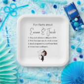 Fakten über Braut und Groom Fun Pappteller (Party)