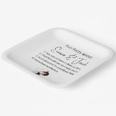 Fakten über Braut und Groom Fun Pappteller (Gewinkelt)