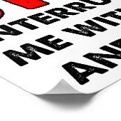 Fakten und Reason Funny Poster (Ecke)