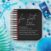 Fakten zum Hochzeitspiano Keyboard Fun Pappteller (Party)