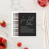 Fakten zum Hochzeitspiano Keyboard Fun Serviette (Beispiel)