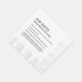 Fakten zum niedlichen Brautum und zum Groomspass Serviette (Ecke)