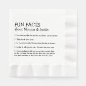 Fakten zum niedlichen Brautum und zum Groomspass Serviette (Vorderseite)