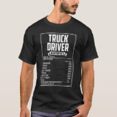 Fakten zur Ernährung von Lkw-Fahrern T-Shirt (Vorderseite)