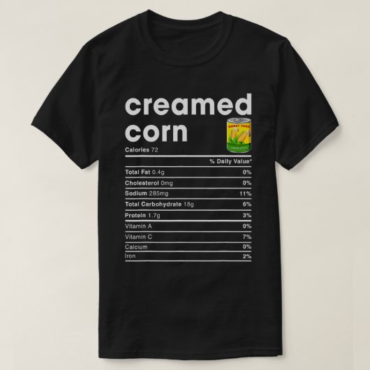 Fakten zur Maisernährung T-Shirt (Design vorne)