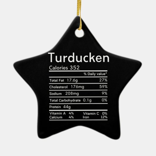 Fakten zur turbulenten Ernährung Keramik Ornament (Hinten)