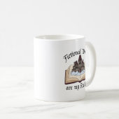 Faktische Welten sind meine Realität | Book Lover  Kaffeetasse (VorderseiteRechts)