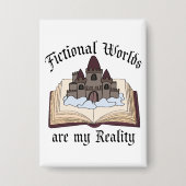 Faktische Wörter sind mein echtes Buch Lover Button (Vorderseite)