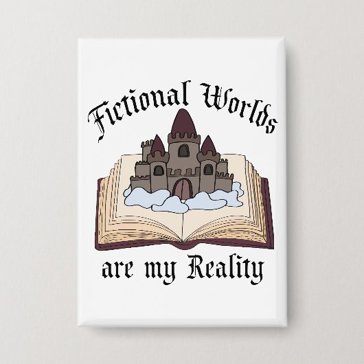 Faktische Wörter sind mein echtes Buch Lover Button (Vorderseite)