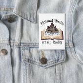 Faktische Wörter sind mein echtes Buch Lover Button (Insitu)