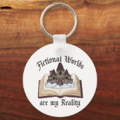 Faktische Wörter sind mein echtes Buch Lover Schlüsselanhänger (Rückseite)