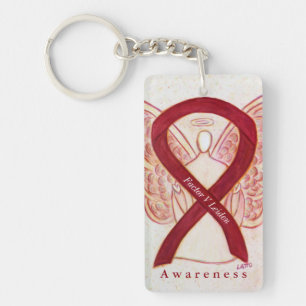 Faktor V Leiden Angel Awareness Ribbon Schlüssela Schlüsselanhänger