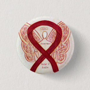 Faktor V Leiden Bewusstsein Ribbon Custom Angel Bu Button