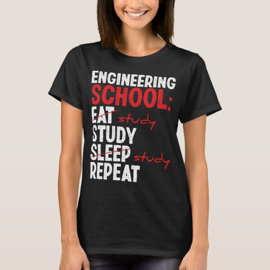 Fakultät für Ingenieurwissenschaften der Uni Funny T-Shirt (Vorderseite)