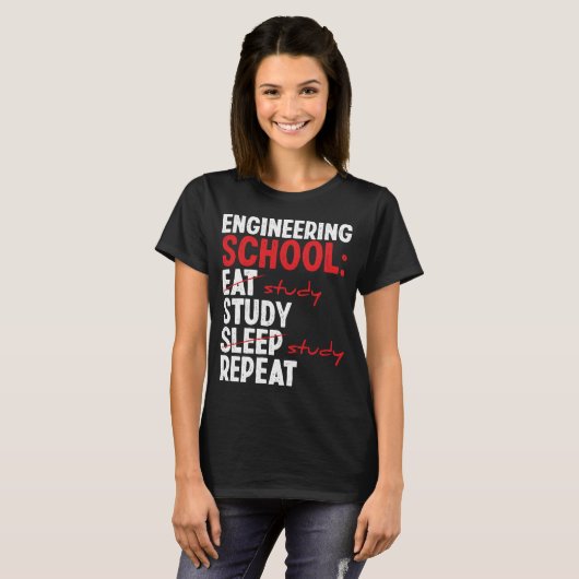 Fakultät für Ingenieurwissenschaften der Uni Funny T-Shirt (Vorne ganz)
