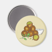 Falafel Balls Mittlerer Osten Chickpeas Ägypter Magnet (Vorderseite/Rückseite)