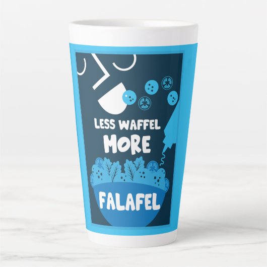 Falafel Middle East Street Food Milchtasse (Vorderseite)