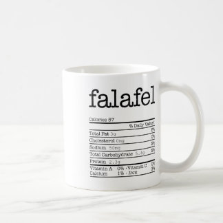 Falafel Nutrition Facts Funny Erntedank Christm Kaffeetasse
