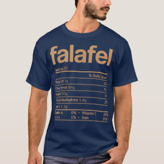 Falafel Nutrition Facts Funny Erntedank Christm T-Shirt