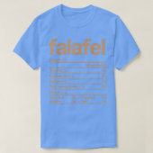 Falafel Nutrition Facts Funny Thanksgiving Christm T-Shirt (Design vorne)