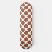 Falafel Pattern Nahrung für den Nahen Osten Skateboard (Vorderseite)