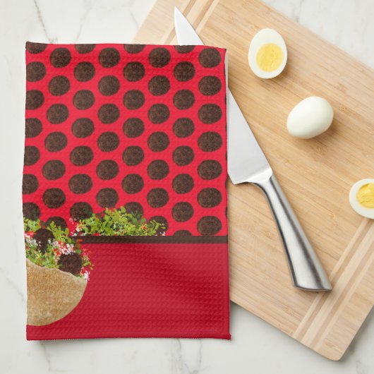 Falafel Sandwiches Geschirrtuch (Viertel Falte)