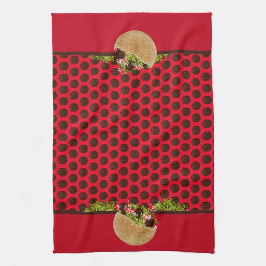 Falafel Sandwiches Geschirrtuch (Vertikal)