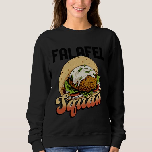 Falafel Squad Hummus Arabic Food Chef Sweatshirt (Vorderseite)