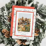 Falala Christmas Lights Holiday Foto Card Einladung<br><div class="desc">Diese niedliche "falala lala" Weihnachtsfotokarte zeigt Weihnachtslichter auf weißem Hintergrund. Die Rückseite weist einen roten Hintergrund mit weißen Schneemuster auf. Personalisieren Sie es für Ihre Bedürfnisse. In meinem Geschäft finden Sie passende Produkte.</div>