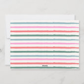 Falala Pastel Checkered Pattern Weihnachtsfeiertag Feiertagskarte (Rückseite)