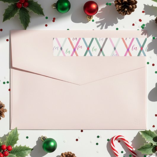 Falala Pastel Colors Schecktes Muster Weihnachten