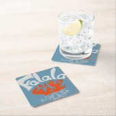 FaLaLa Rechteckiger Pappuntersetzer (Vor Ort)